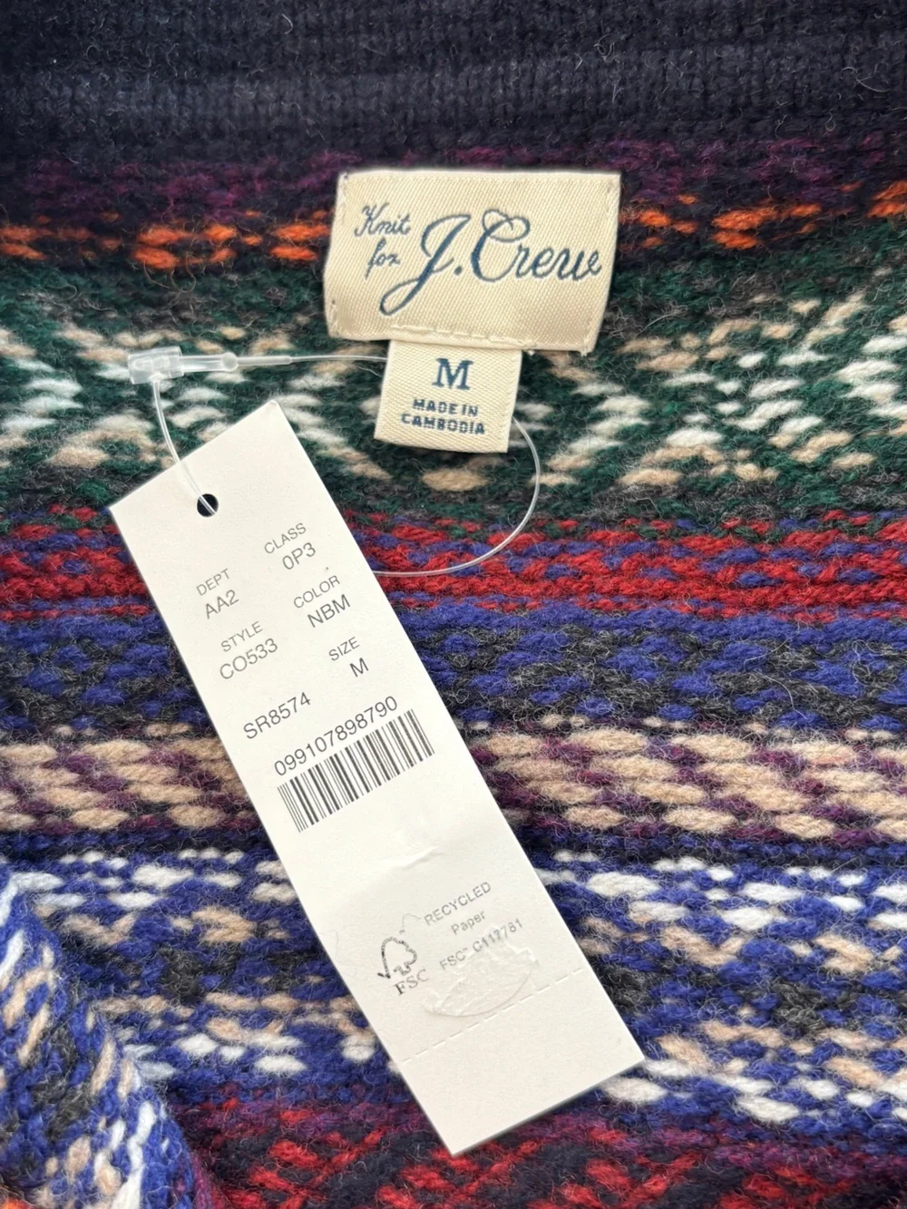 J.Crew Fair Isle sweater-polo in wool